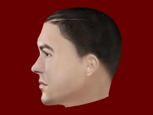 Cristiano Ronaldo Head - Low poly head for game 3D Model