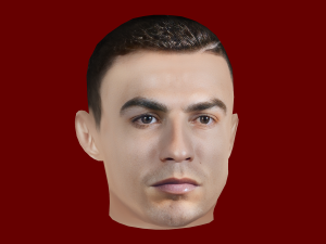 Cristiano Ronaldo Head - Low poly head for game 3D Model
