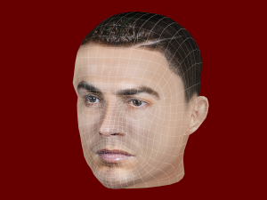 Cristiano Ronaldo Head - Low poly head for game 3D Model