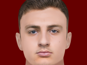 Diogo Dalot Head - Low poly head for game 3D Model