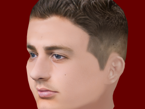 Diogo Dalot Head - Low poly head for game Modelo 3D