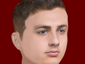 Diogo Dalot Head - Low poly head for game Modelo 3D