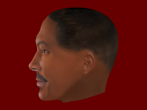 Eddie Murphy Head - Low poly head for game Modelo 3D