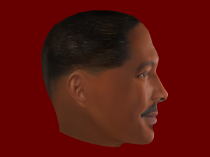 Eddie Murphy Head - Low poly head for game Modelo 3D