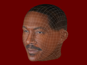 Eddie Murphy Head - Low poly head for game Modelo 3D