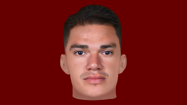Ederson Santana de Moraes Head - Low poly head for game 3D Model .c4d .max .obj .3ds .fbx .stl .blend