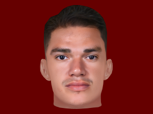 Ederson Santana de Moraes Head - Low poly head for game 3D Model