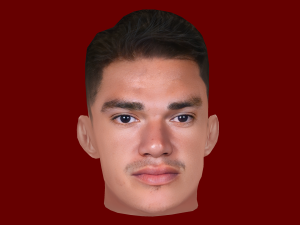 Ederson Santana de Moraes Head - Low poly head for game 3D Model