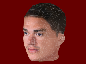 Ederson Santana de Moraes Head - Low poly head for game 3D Model