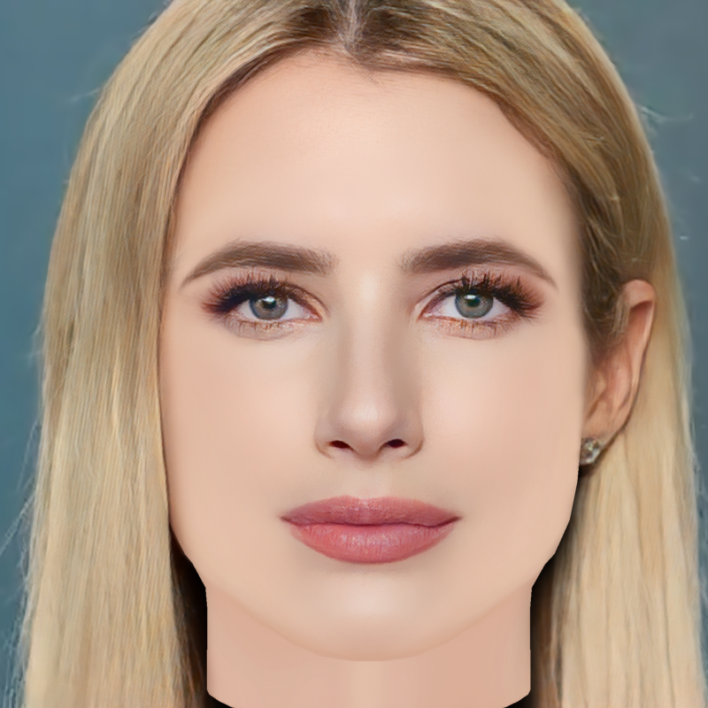 Emma Roberts Head - No Hair - Low poly head for game Modelo 3D .c4d .max .obj .3ds .fbx .stl .blend