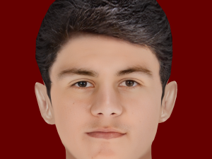 Facundo Pellistri Head - Low poly head for game 3D 모델