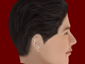 Facundo Pellistri Head - Low poly head for game 3D Модель