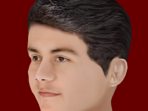 Facundo Pellistri Head - Low poly head for game 3D Модель