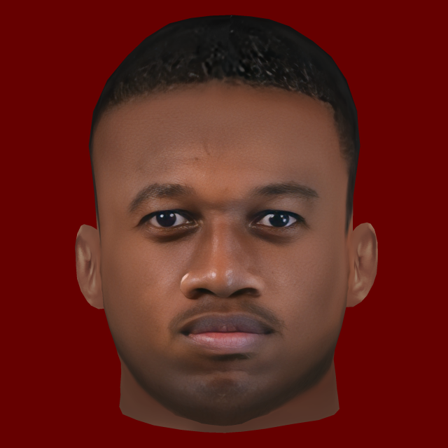Fred Head - Low poly head for game 3D Model .c4d .max .obj .3ds .fbx .stl .blend 