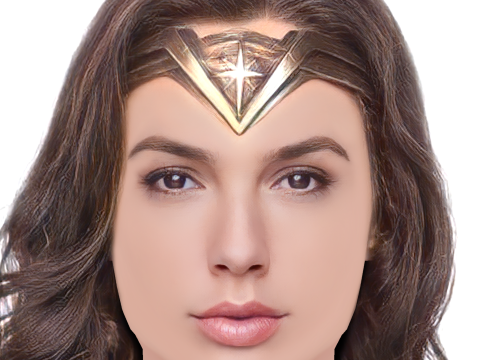 Gal Gadot Head - No Hair - Low poly head for game 3D Model