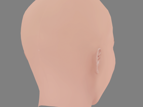 Gal Gadot Head - No Hair - Low poly head for game 3D Model