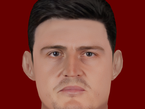 Harry Maguire Head - Low poly head for game Modèle 3D