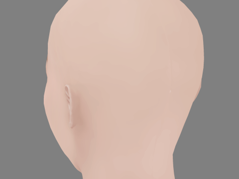 Jennie Blackpink Head - No Hair - Low poly head for game 3D Модель