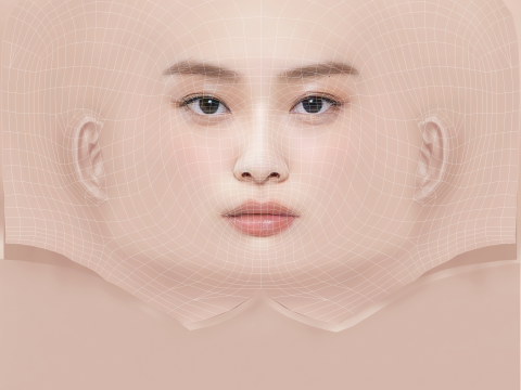 Jennie Blackpink Head - No Hair - Low poly head for game 3D Модель