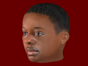 Jeremy Doku Head - Low poly head for game Modello 3D