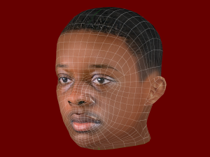 Jeremy Doku Head - Low poly head for game Modello 3D