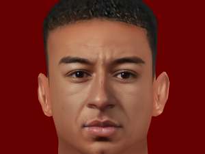 Jesse Lingard Head - Low poly head for game 3Dモデル