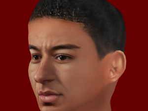Jesse Lingard Head - Low poly head for game Modèle 3D