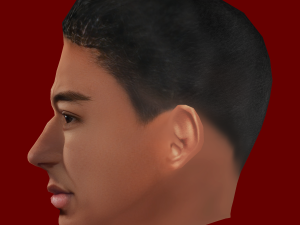 Jesse Lingard Head - Low poly head for game Modèle 3D