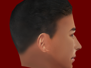 Jesse Lingard Head - Low poly head for game Modèle 3D