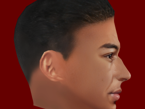 Jesse Lingard Head - Low poly head for game Modèle 3D
