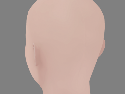 Jisoo Blackpink Head - No Hair - Low poly head para jogo Modelo 3D