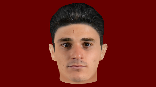 Julian Alvarez Head - Low poly head for game Model 3D .c4d .max .obj .3ds .fbx .stl .blend 