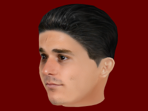 Julian Alvarez Head - Low poly head for game Model 3D