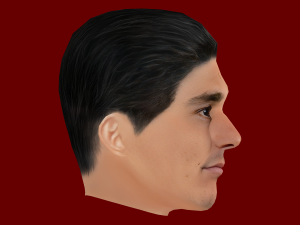 Julian Alvarez Head - Low poly head for game Model 3D