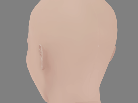 Kim So-Hyun Head - No Hair - Low poly head for game Modello 3D