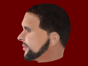 Kyle Walker Head - Low poly head for game Modello 3D