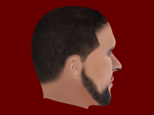 Kyle Walker Head - Low poly head for game Modello 3D