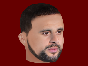 Kyle Walker Head - Low poly head for game Modello 3D