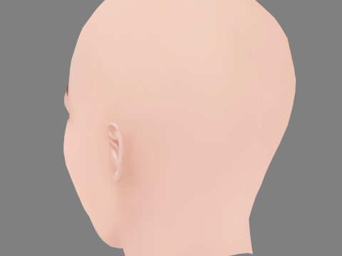 Lisa Blackpink Head - No Hair - Low poly head for game 3D Modell