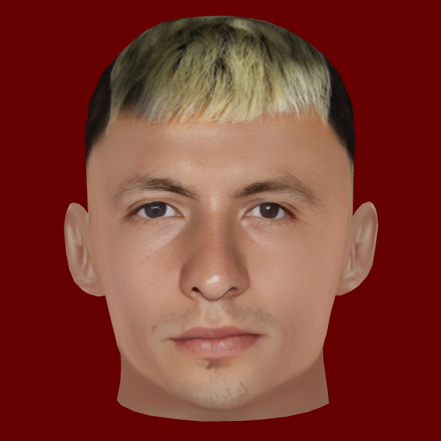 Lisandro Martinez Head - Low poly head for game 3D Model .c4d .max .obj .3ds .fbx .stl .blend 