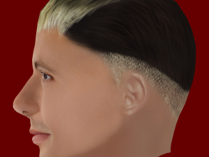 Lisandro Martinez Head - Low poly head for game 3D Model
