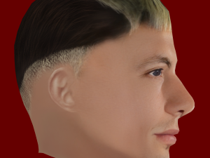 Lisandro Martinez Head - Low poly head for game 3D Model