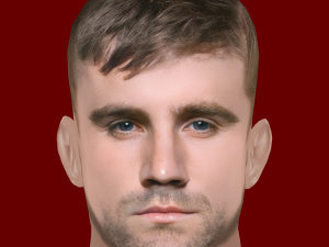 Luke Shaw Head - Low poly head for game 3D Model