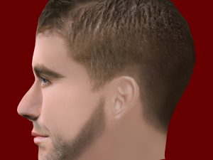 Luke Shaw Head - Low poly head for game Model 3D