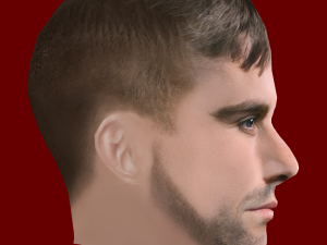 Luke Shaw Head - Low poly head for game Model 3D