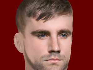 Luke Shaw Head - Low poly head for game Model 3D