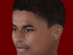 Marcus Rasford Head - Low poly head for game 3D 模型
