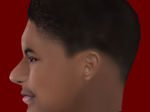 Marcus Rasford Head - Low poly head for game 3D 模型