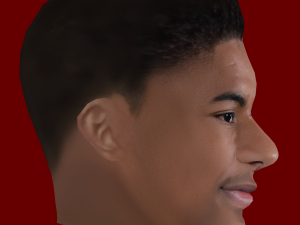 Marcus Rasford Head - Low poly head for game 3D 模型