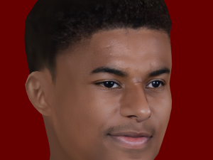 Marcus Rasford Head - Low poly head for game 3D 模型